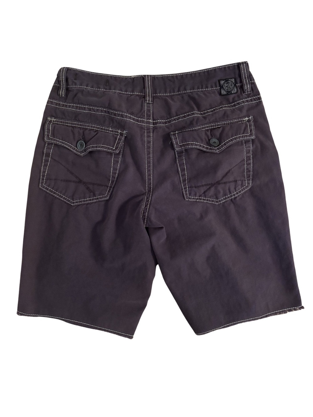 Axel Y2K Giant Stitch Button-Back Shorts